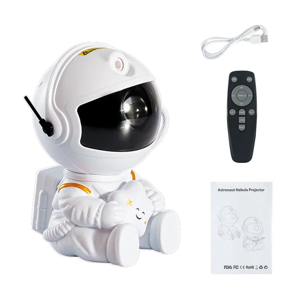 Astronaut projection light Room Bedroom decoration Star guitar top night light full Star laser atmosphere light gift