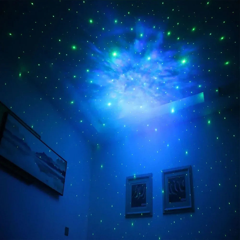 Astronaut projection light Room Bedroom decoration Star guitar top night light full Star laser atmosphere light gift