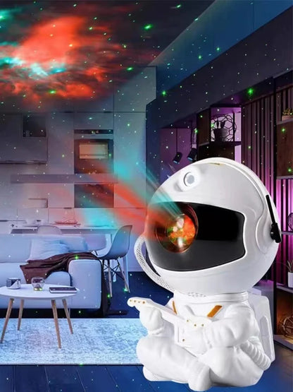 Astronaut projection light Room Bedroom decoration Star guitar top night light full Star laser atmosphere light gift