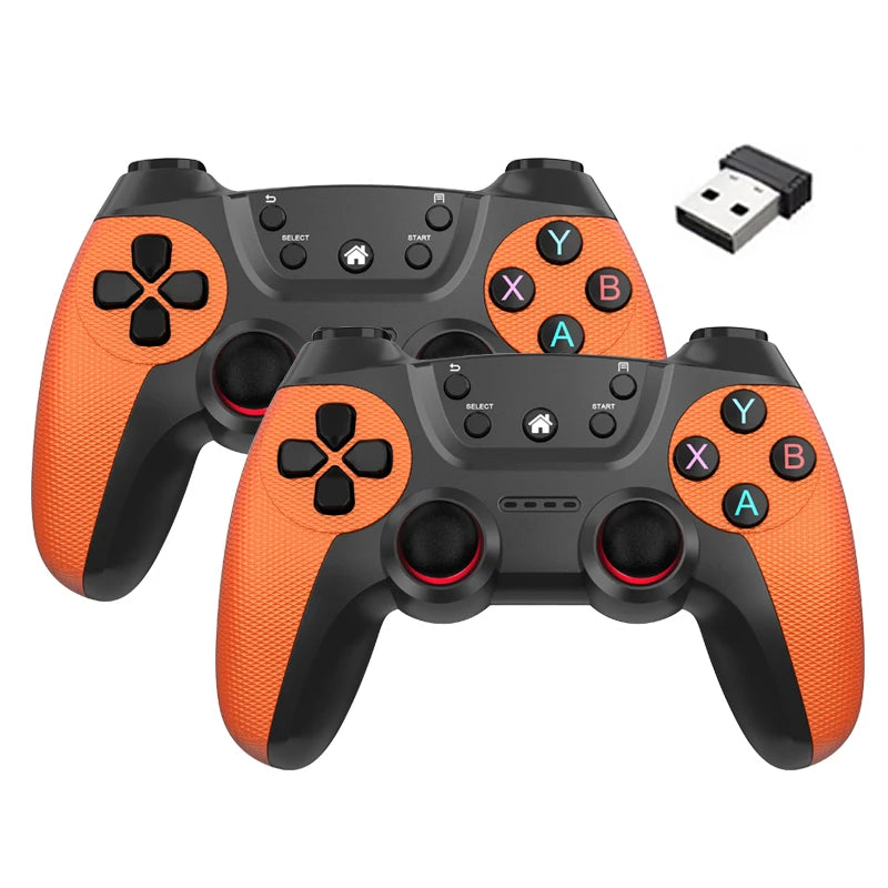 BOYHOM Wireless doubles game Controller For Linux/Android phone For Game Box Game stick PC Smart TV Box 2.4G gamepad Joystick