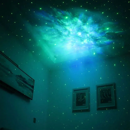 Astronaut projection light Room Bedroom decoration Star guitar top night light full Star laser atmosphere light gift