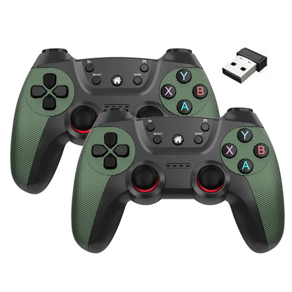 BOYHOM Wireless doubles game Controller For Linux/Android phone For Game Box Game stick PC Smart TV Box 2.4G gamepad Joystick