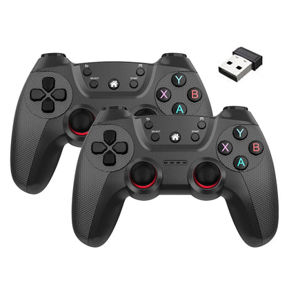 BOYHOM Wireless doubles game Controller For Linux/Android phone For Game Box Game stick PC Smart TV Box 2.4G gamepad Joystick