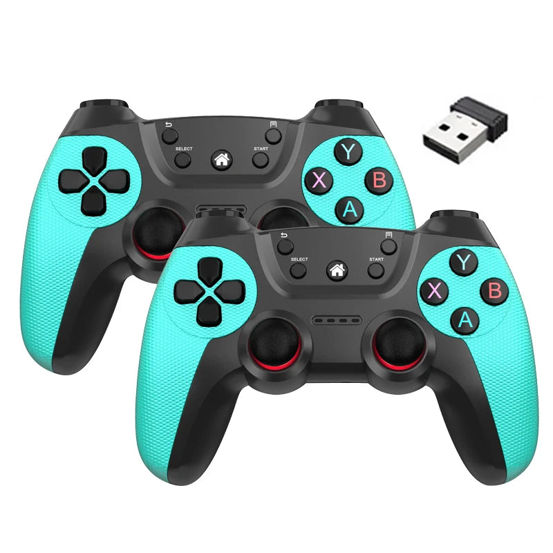 BOYHOM Wireless doubles game Controller For Linux/Android phone For Game Box Game stick PC Smart TV Box 2.4G gamepad Joystick