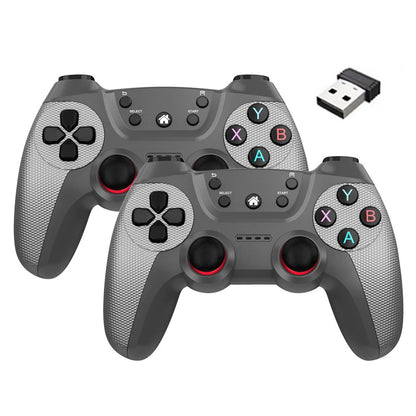 BOYHOM Wireless doubles game Controller For Linux/Android phone For Game Box Game stick PC Smart TV Box 2.4G gamepad Joystick