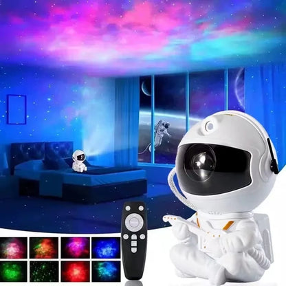 Astronaut projection light Room Bedroom decoration Star guitar top night light full Star laser atmosphere light gift