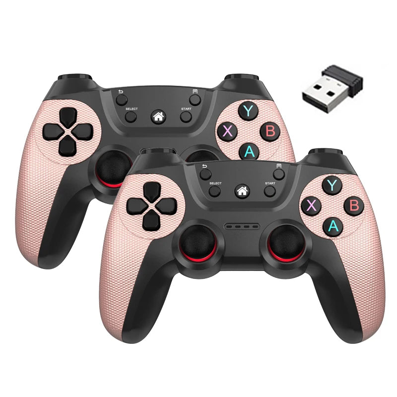 BOYHOM Wireless doubles game Controller For Linux/Android phone For Game Box Game stick PC Smart TV Box 2.4G gamepad Joystick