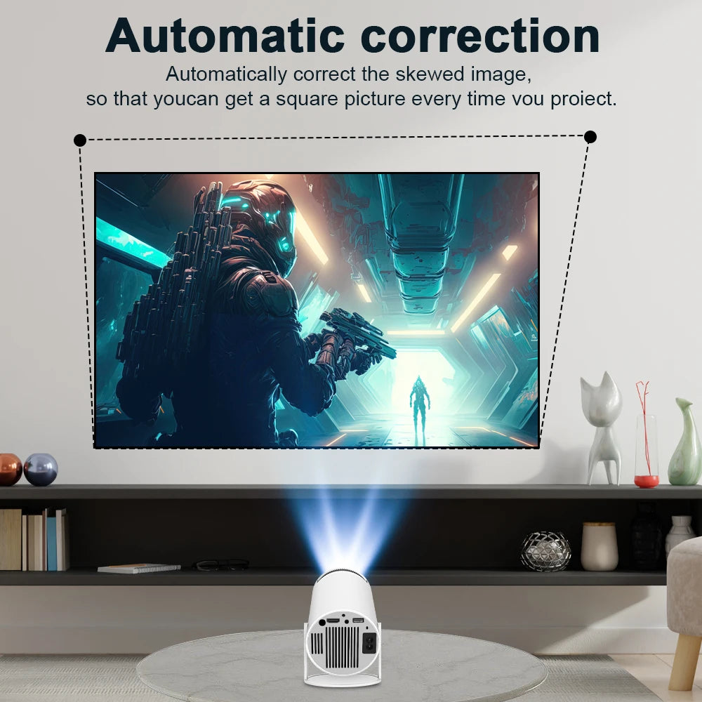 Projector HY300 PRO 4K Android 11 Dual Wifi6 260ANSI Allwinner H713 BT5.0 1080P 1280*720P Home Cinema Outdoor Projetor